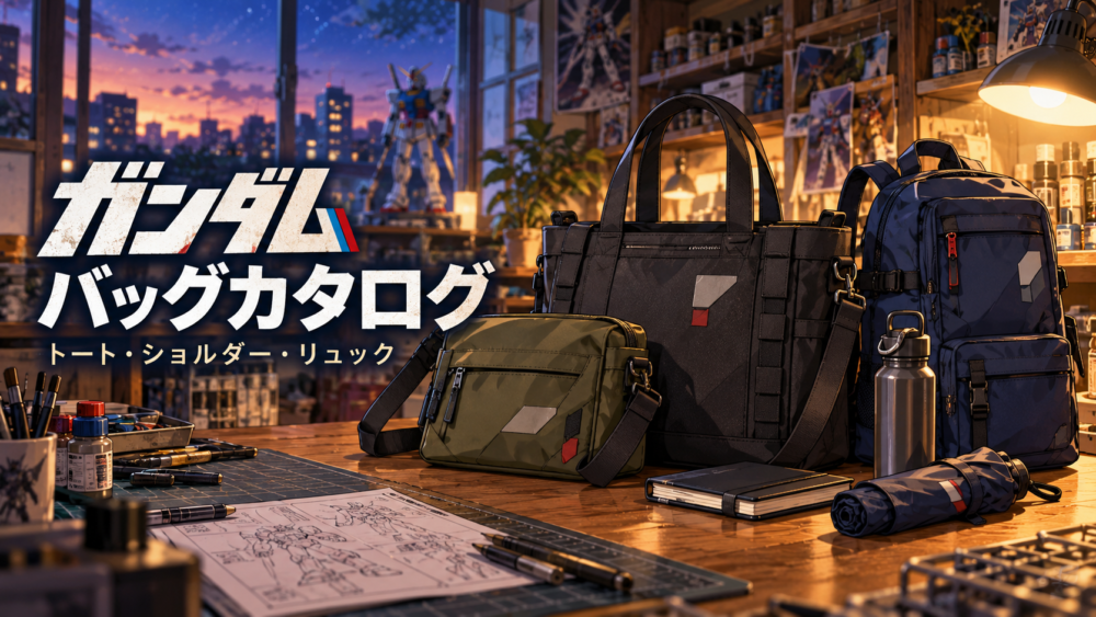 Gundam Bag Catalogue: Tote Bags, Shoulder Bags and Backpacks — original cover illustration