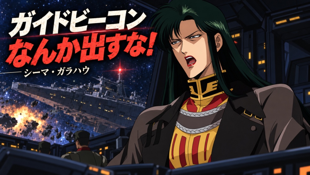 Cima Garahau with dark green-black hair and gold-trimmed command uniform — revised original cover