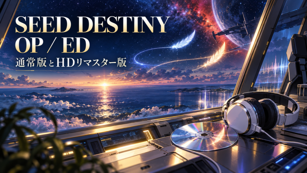 Gundam SEED Destiny Opening and Ending Songs: Original TV vs HD Remaster — original cover illustration