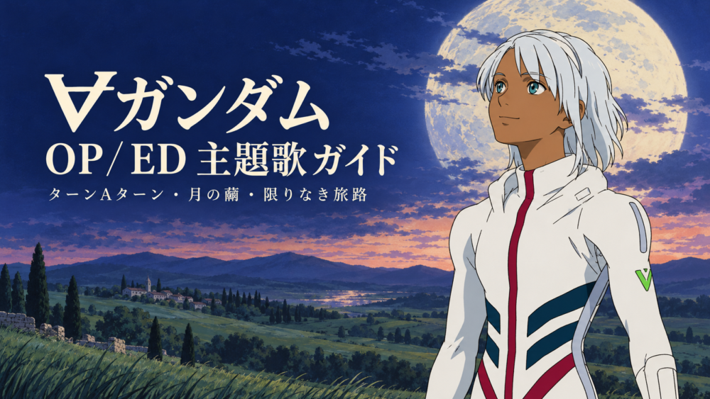 Loran Cehack under the moon for the Turn A Gundam music guide